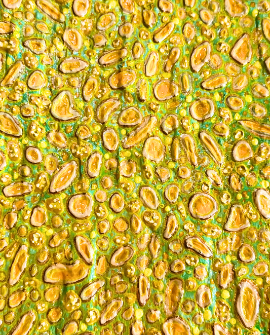 Lichen 40x40cm Neo-Organic Surrealist Painting