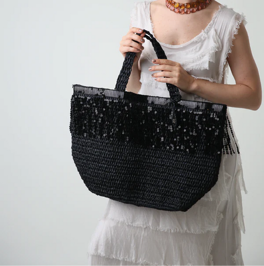 Maxi Loulou In Black Sequin