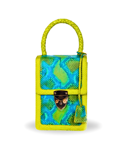 Marbella Italian Python Leather Handbag