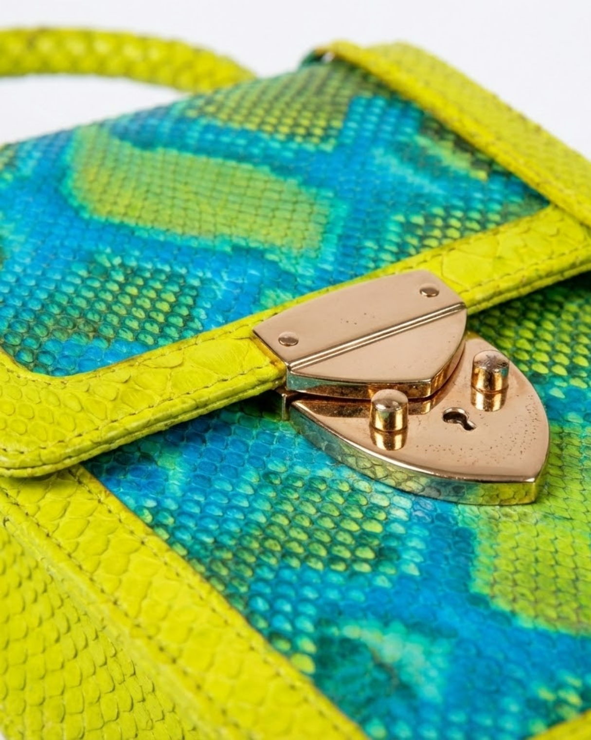 Marbella Italian Python Leather Handbag