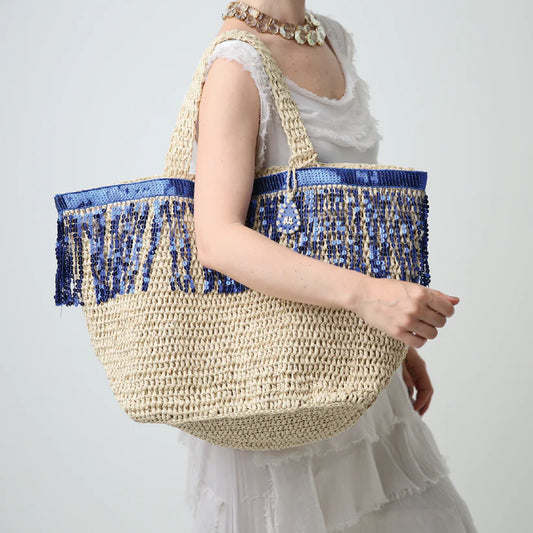 Maxi Loulou In Atlantic Blue Sequin