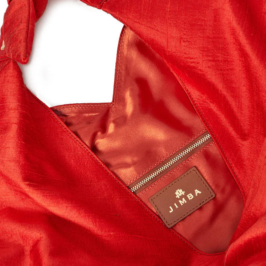 Maxi Ritz In Fiery Red Silk