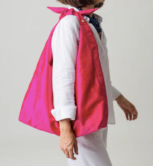 Maxi Ritz In Fuchsia Pink Silk