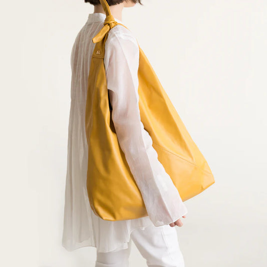 Maxi Ritz In Mustard Leather