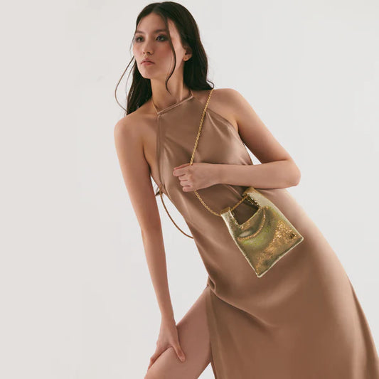 Micro Ines In Gold Sequin