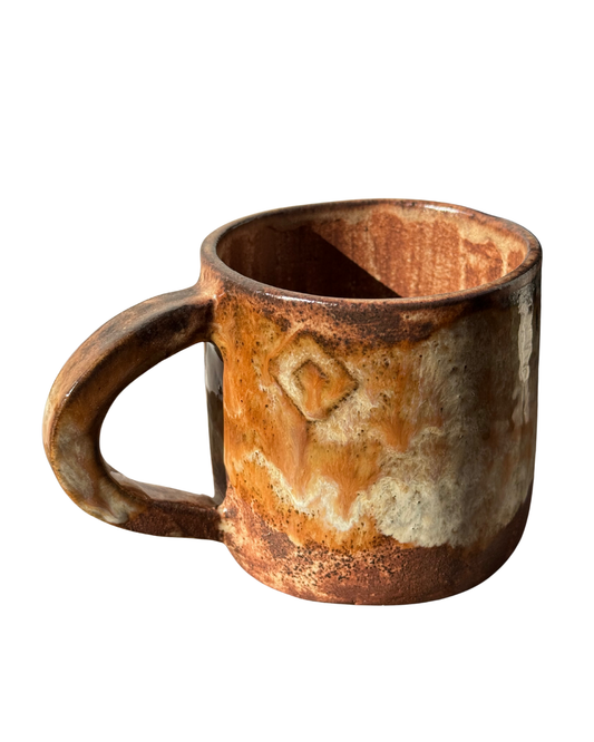 Motif 10×9 cm Abstract Handmade Ceramic Mug