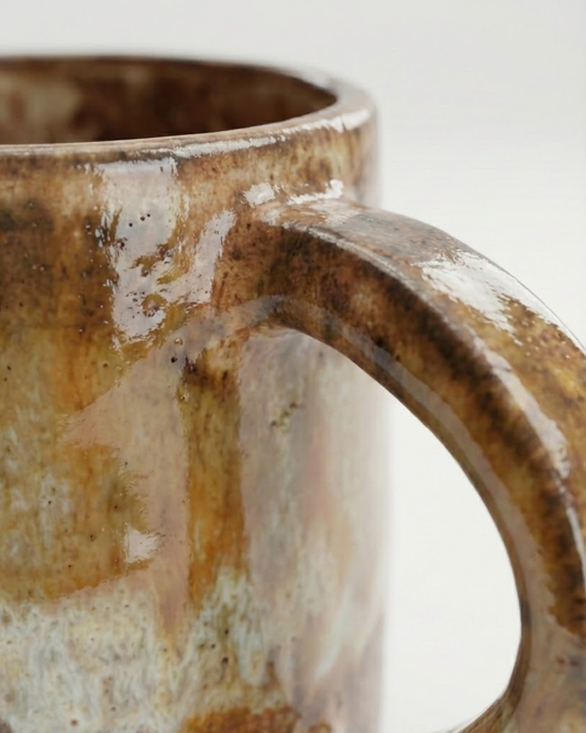 Motif 10×9 cm Abstract Handmade Ceramic Mug