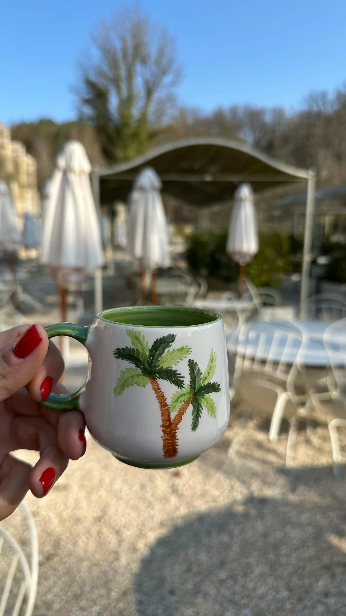 Palm Beach Handmade Ceramic Mug Set of 2