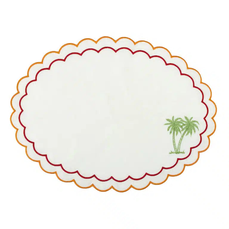 Palm Beach Handmade Placemat Set of 2 (40×40 cm)