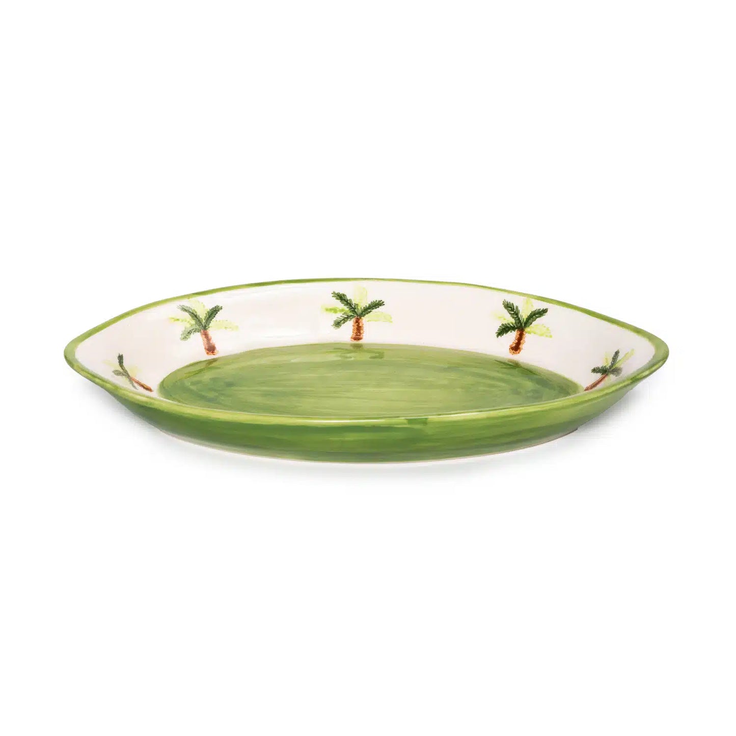 Palm Beach Handmade Ceramic Oval Plate (20 cm)