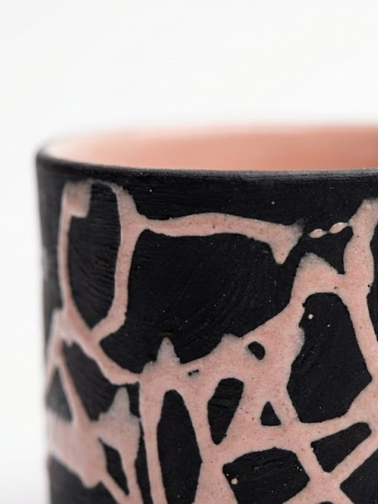 Pattern 8×7 cm Abstract Handmade Ceramic Cup