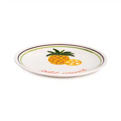 Petite Pineapple Handmade Ceramic Dessert Plate (18 cm)