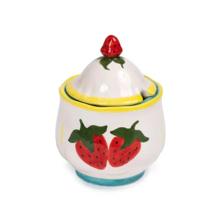 Petite Berry Handmade Ceramic Jam Jar