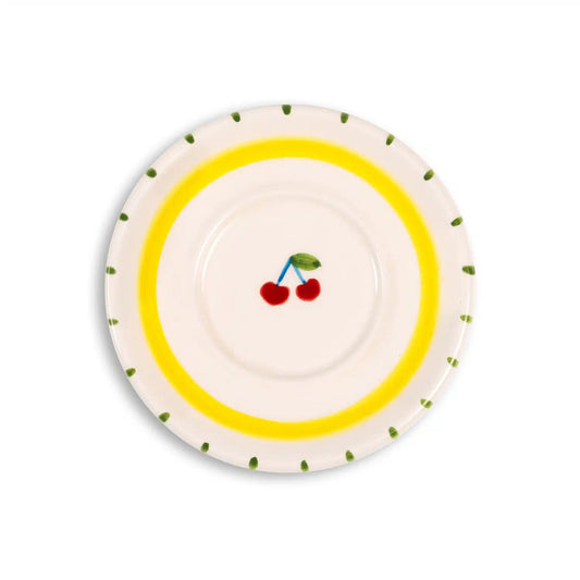 Petite Blue Berry - Cherry Handmade Ceramic Coffee Cup Set