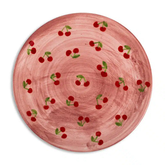 Petite Cherry Handmade Ceramic Cake Stand (30 cm)