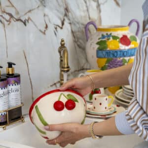 Petite Cherry Handmade Ceramic Limited Edition Decorative Bowl