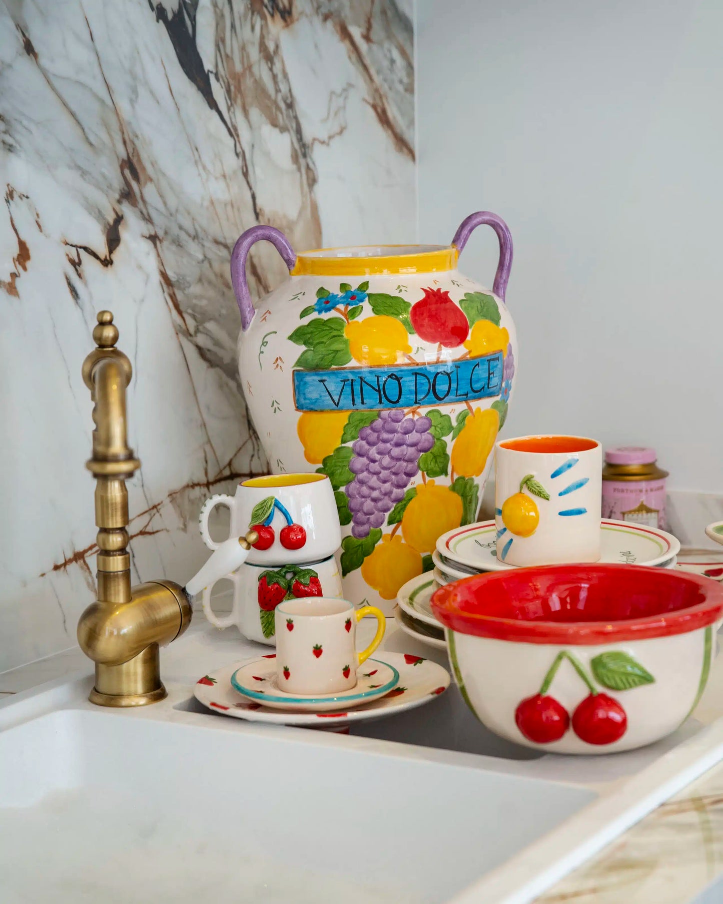 Petite Cherry Handmade Ceramic Limited Edition Decorative Bowl