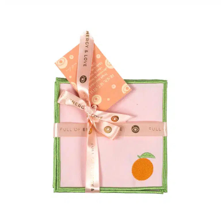Petite Handmade Cocktail Napkin Set of 4
