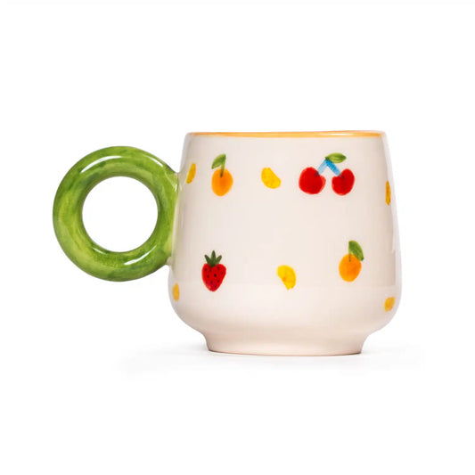 Petite Fruit Handmade Ceramic Mug with Handle