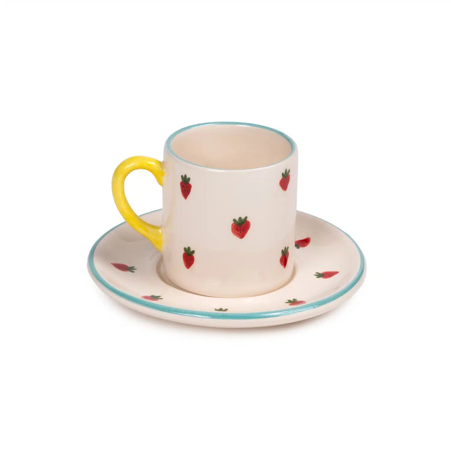 Petite Handmade Ceramic Coffee Cup Set of 2 with Special Gift Box