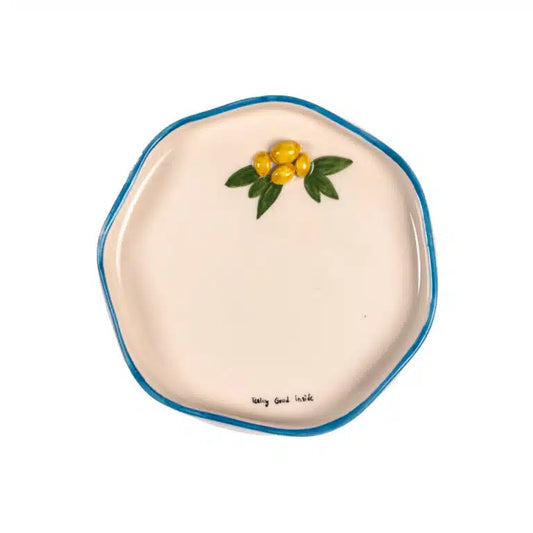 Petite Lemon Handmade Ceramic 3D Mini Plate