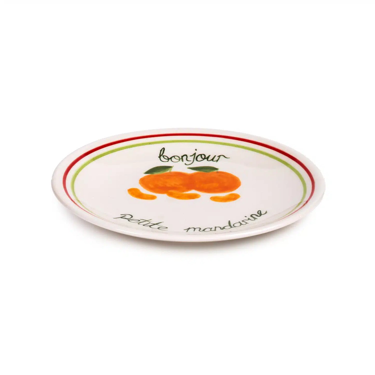 Petite Mandarin Handmade Ceramic Dessert Plate (18 cm)