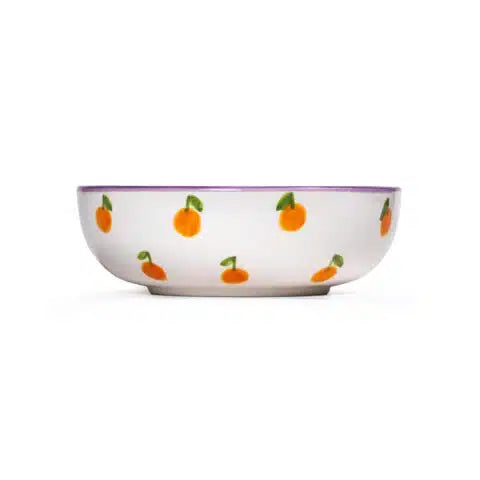 Petite Orange Handmade Ceramic Midi Salad Bowl (20 cm)