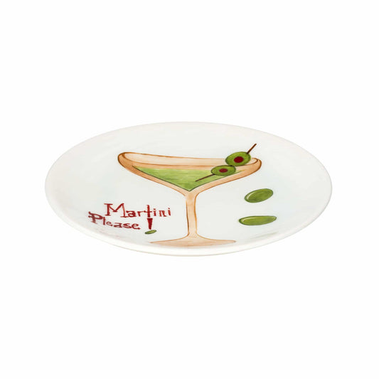 Pop-Up Cocktail Handmade Ceramic Martini Please Plate (15 cm)