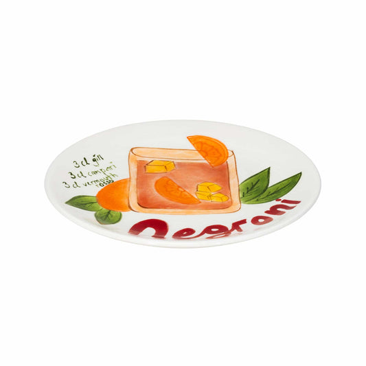 Pop-Up Cocktail Handmade Ceramic Negroni Plate (15 cm)
