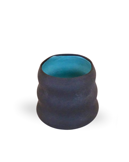 Ripple Shot Handmade Blue Cup