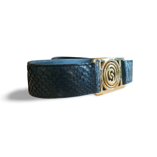 Roxan. Belt with Italian Python Leather