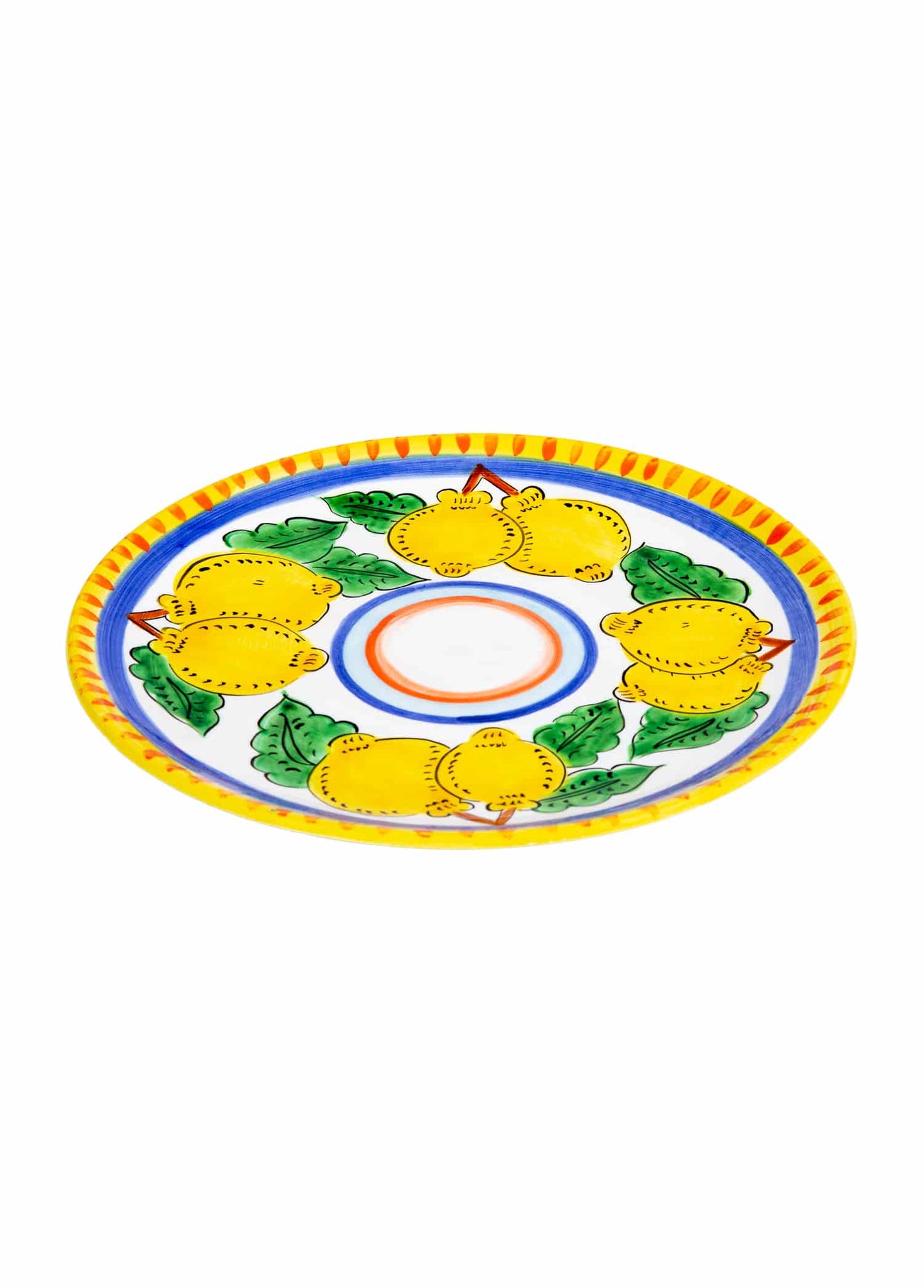 Sicilian Lemon Handmade Ceramic Dinner Plate (30 cm)
