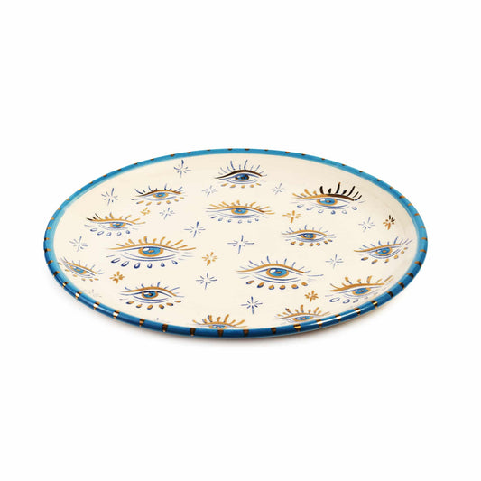 Inner Eye Handmade Signature Eye Ceramic Dinner Plate (30 cm)