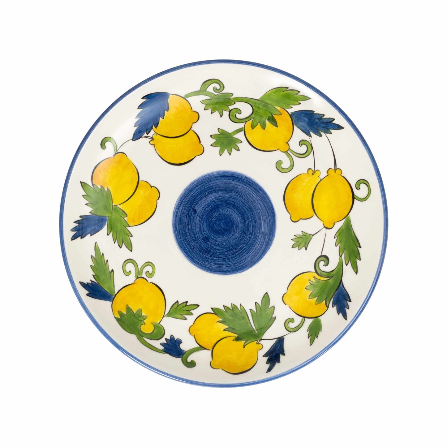 Sorrento Lemon Handmade Ceramic Dinner Plate 30 cm