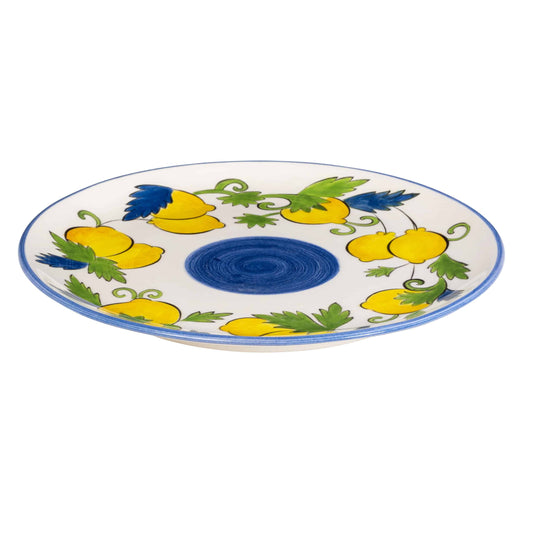 Sorrento Lemon Handmade Ceramic Dinner Plate 30 cm
