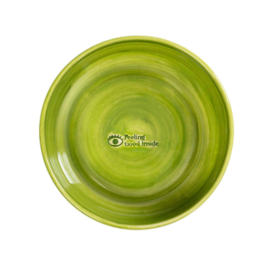Sorrento Lemon Handmade Ceramic Green Midi Bowl