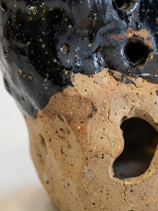 Terra Aura Handmade Beige Ceramic Vase