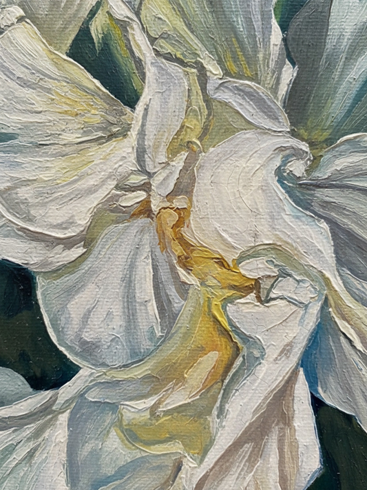 The Blossom - 80×80cm Contemporary Figurative Expressionism Oil Painting