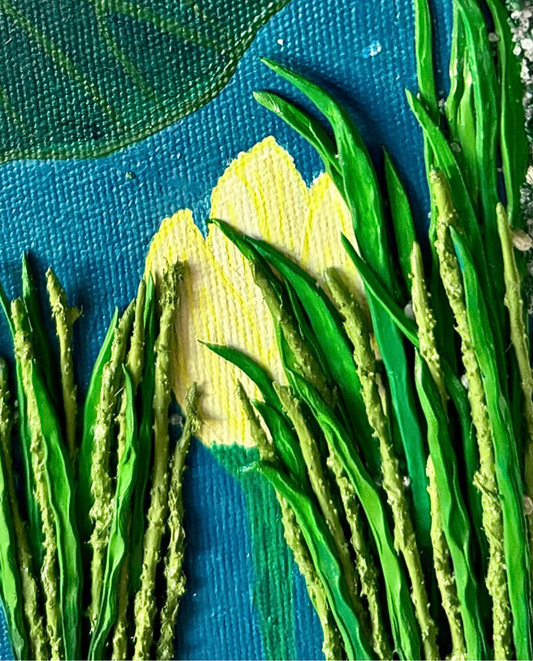 The Frog 41.5x61.5cm Neo-Organic Surrealist Painting