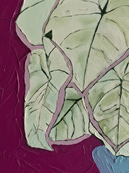 The Positive - 50×50cm Figurative Contemporary Expressionism Oil Painting