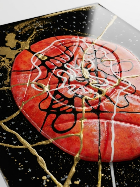 Transcendence Series ‘’Beginning’’ 35 x 43.5 cm Handmade Ceramic & Mixed Media Sculpture