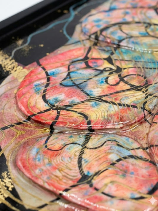 Transcendence Series ‘’Breathe’’ 64 x 53.5 cm Handmade Ceramic & Mixed Media Sculpture