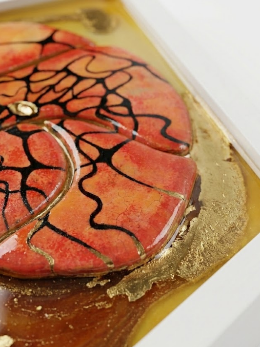 Transcendence Series ‘’Deepen’’ 32 x 23 x 3.5 cm Handmade Ceramic & Mixed Media Sculpture