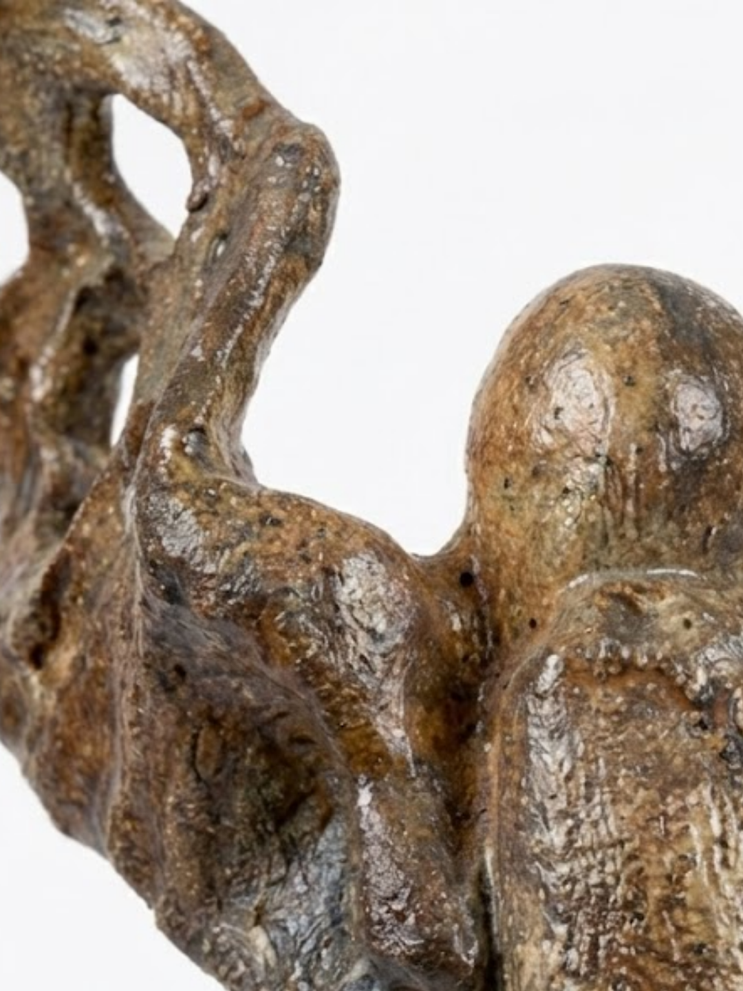 Transformation 1 - 72 x 25 x 25 cm Handmade Ceramic & Mixed Media Sculpture