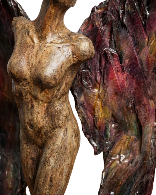 Transformation 2 - 64 x 46 x 35 cm Handmade Ceramic & Mixed Media Sculpture