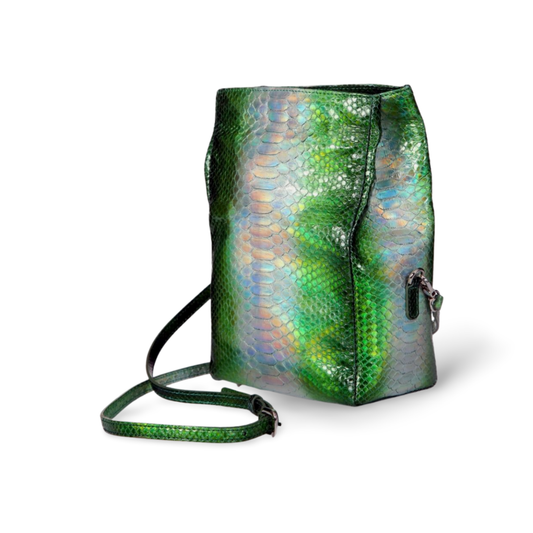 Utah Italian Python Leather Handbag