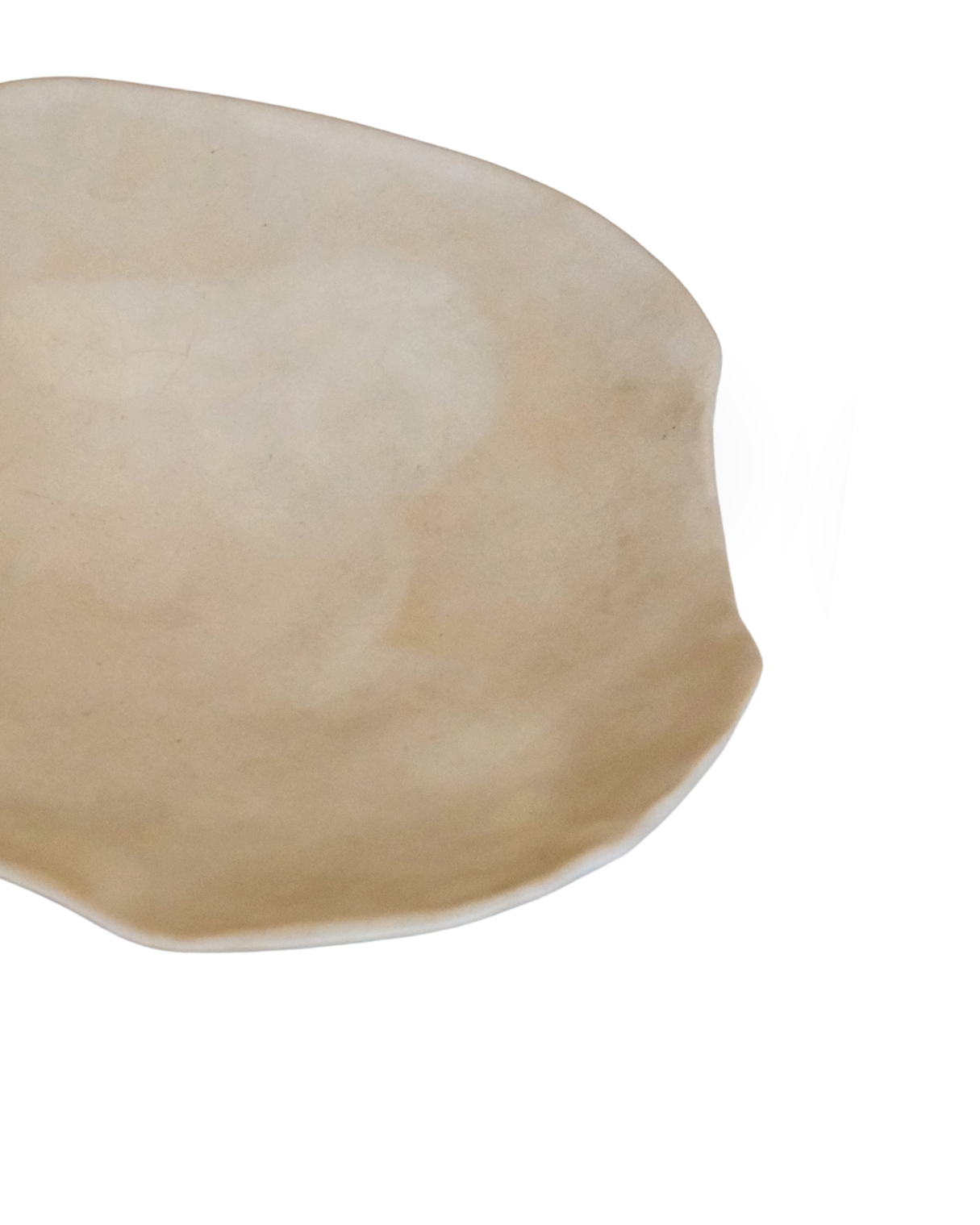 Wavecut Sandsheen 25 cm Abstract Handmade Ceramic Plate