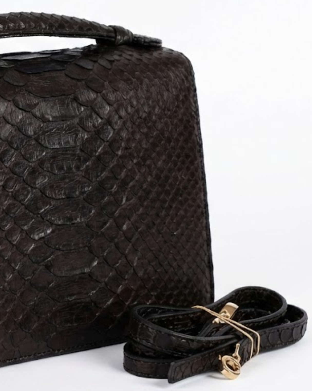 Annapolis Italian Python Leather Handbag