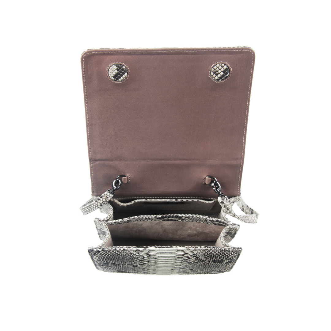 Annapolis Italian Python Leather Handbag