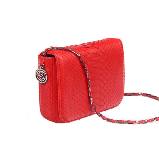 Downing Italian Python Leather Handbag